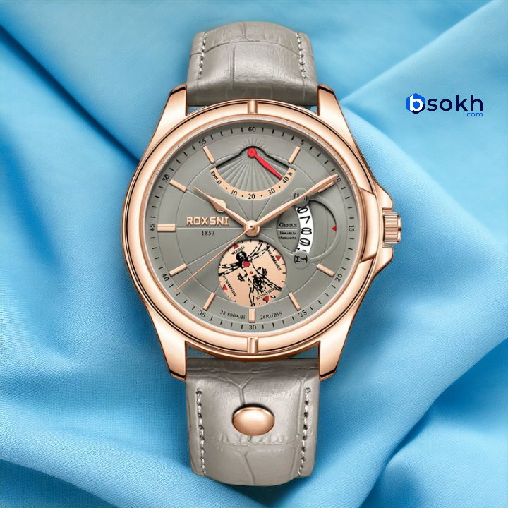 POEDAGAR Brand 802 Men Watch Fashion and Top Luxury Sport Men's Wristwatch Waterproof Luminous Leather Date Quartz Watches for Men