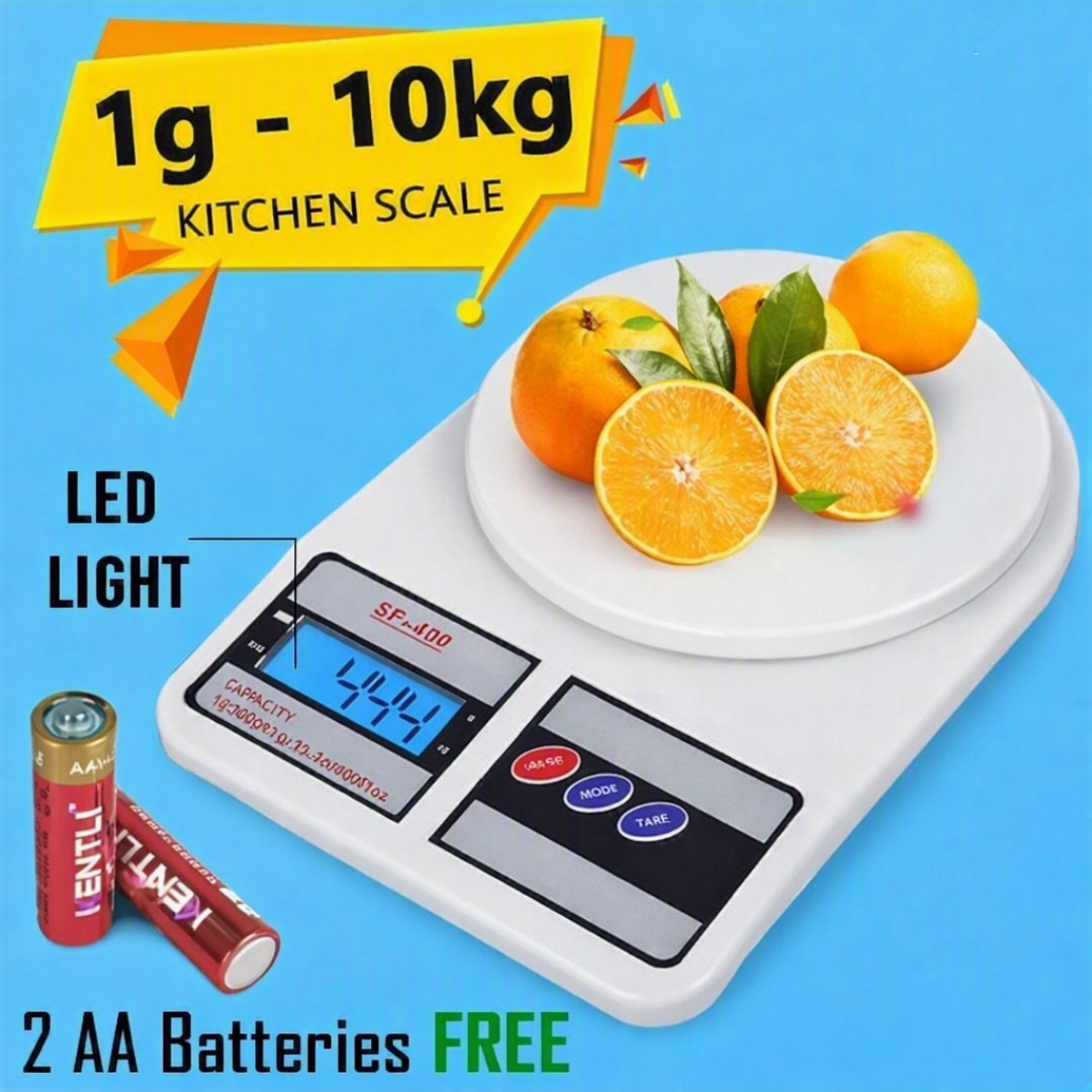 SF-400 Digital Kitchen Scale – 10kg Capacity