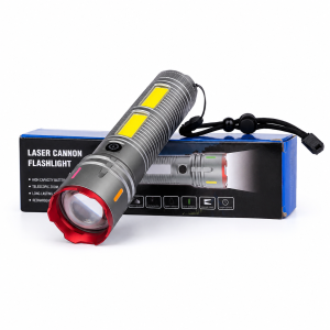 Laser Cannon Flashlight – Rechargeable High Power