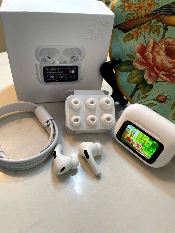 Wireless ANC/ENC Noise Cancelling Earbuds with Display Case