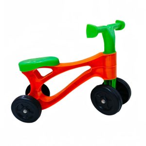 Kids Ride-On Toy Bike (Orange/Green)