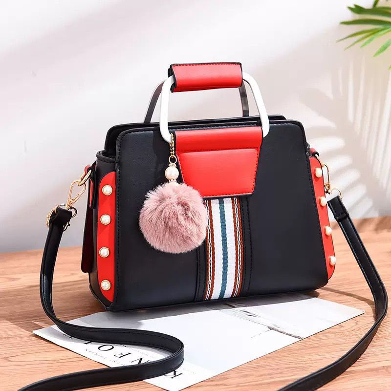 Women's Pom-Pom Handbag
