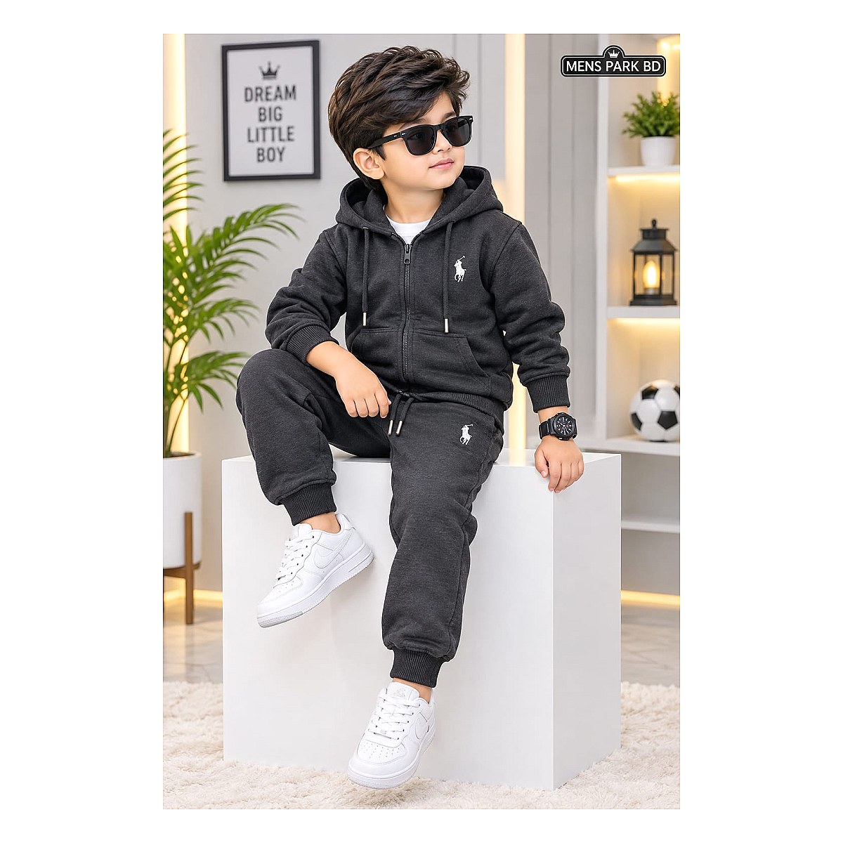 Kids Hooded Tracksuit Set