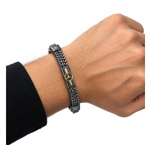 Men's Mercedes Logo Chain Bracelet