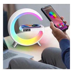 Smart RGB Lamp with Wireless Charger & Speaker