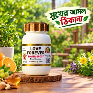 প্রাকৃতিক উপাদানে তৈরি Love Forever পাওয়ার বুস্ট পাউডারের প্যাকেট ছবি